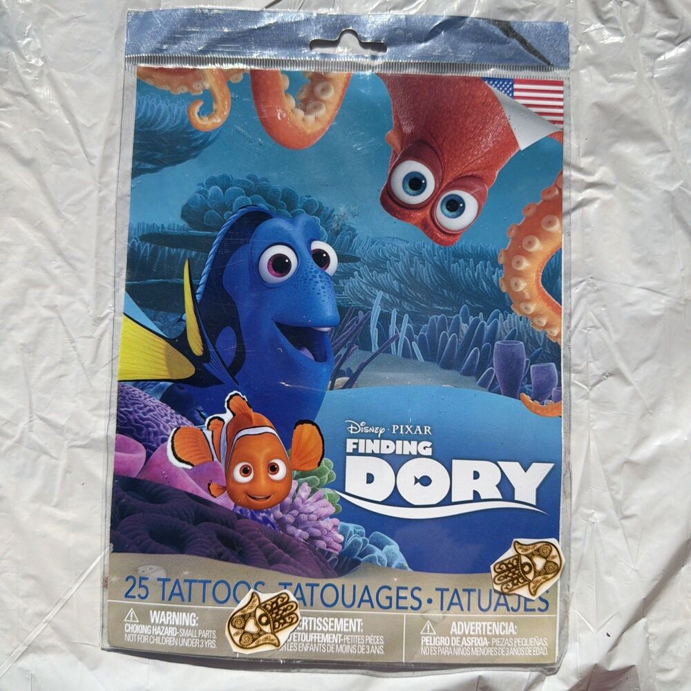 Finding Dory Disney Pixar Kids Birthday Party Favors 25 Tattoos